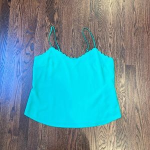 Green J.Crew Factory blouse